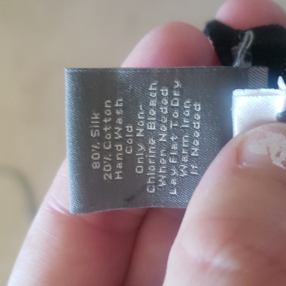 Ann Taylor L silk blend ruffle center soft cozy warm - Picture 8 of 12